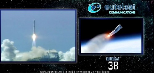 Запуск спутника Eutelsat 3B