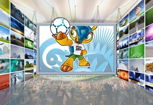 В просмотре матчей ЧМ-2014 будет задействовано около 5,9 миллиардов экранов