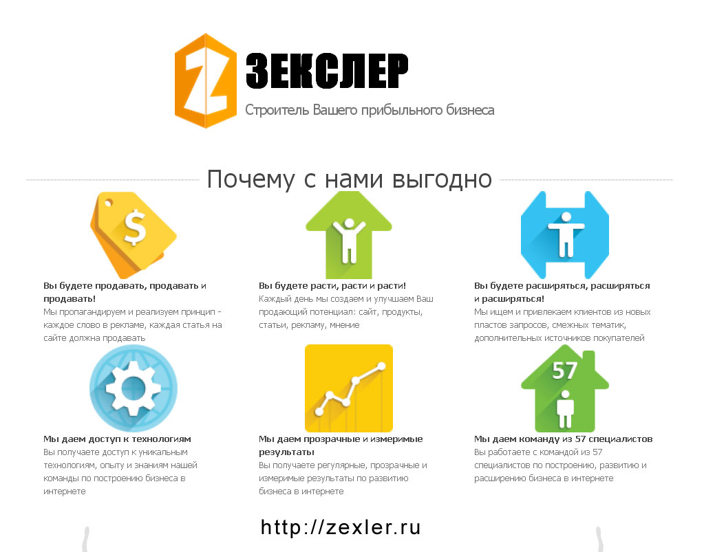 С командой «Зекслер»  почему это выгодно? Комплексные услуги по развитию бизнеса!