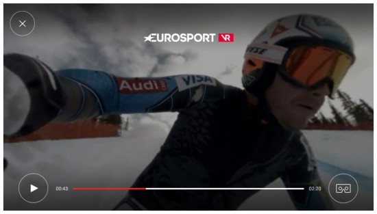 У Eurosport появилось VR-приложение