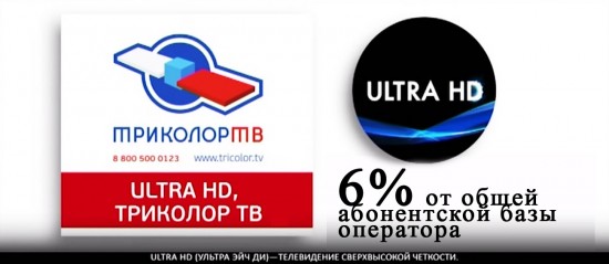 по России, то данные примерно одинаковы, обладателей UHD-экранов всего лишь 6%.