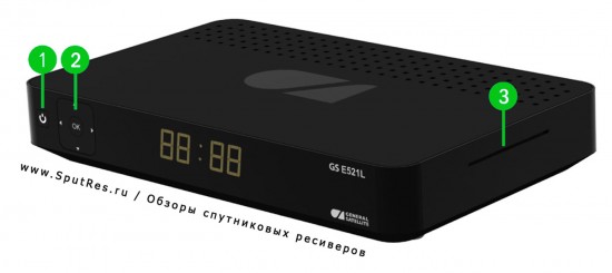 Передняя панель ресивера GS Е521L