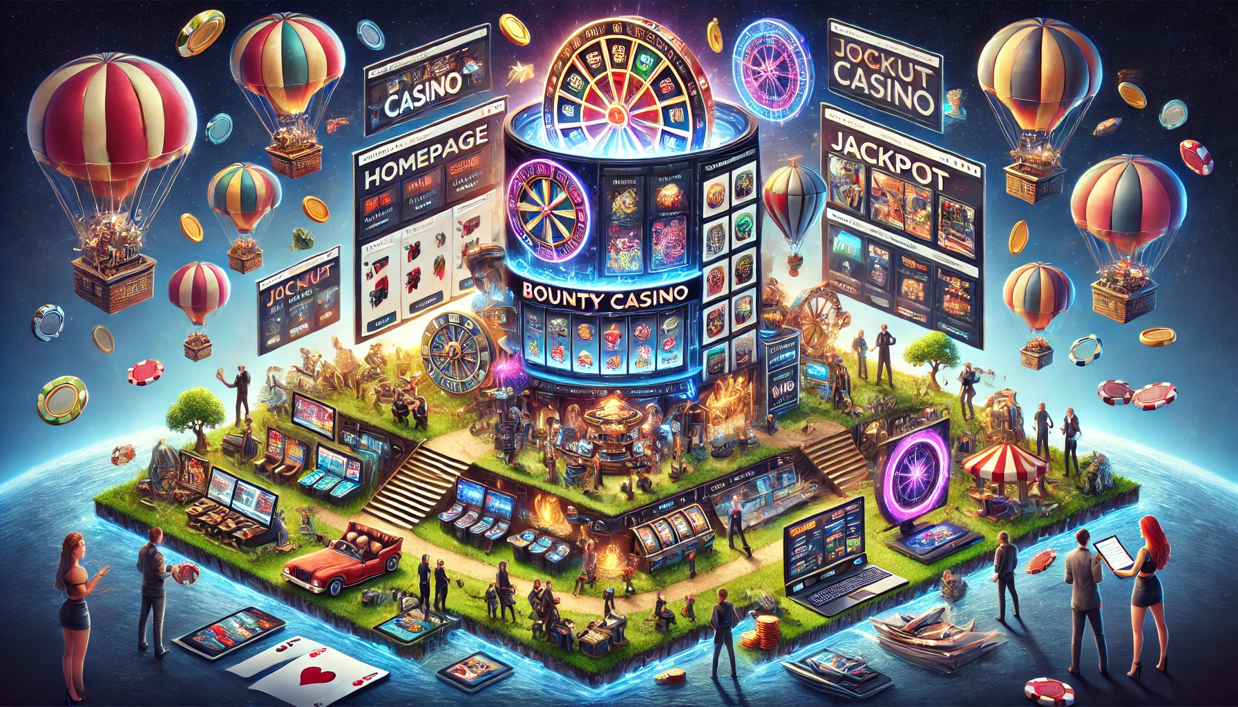 Веб-проект Bounty Casino: обзор разделов сайта